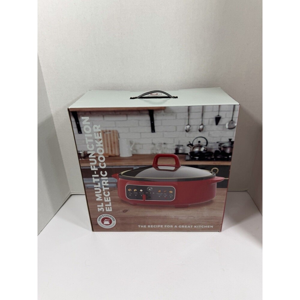 Chefs Counter 3L Multi Function Electric Cooker New In Box